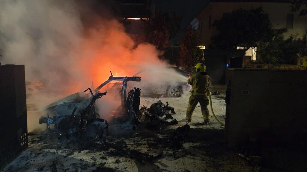 שריפה באיזור המרכז