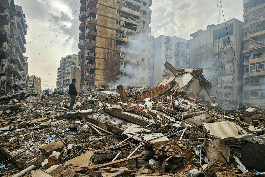 חארת חריכ דאחייה ביירות לבנון הריסות אחרי תקיפות צה"ל