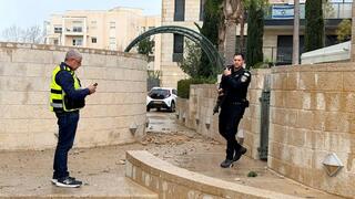 נזק בירושלים מנפילת רסיס