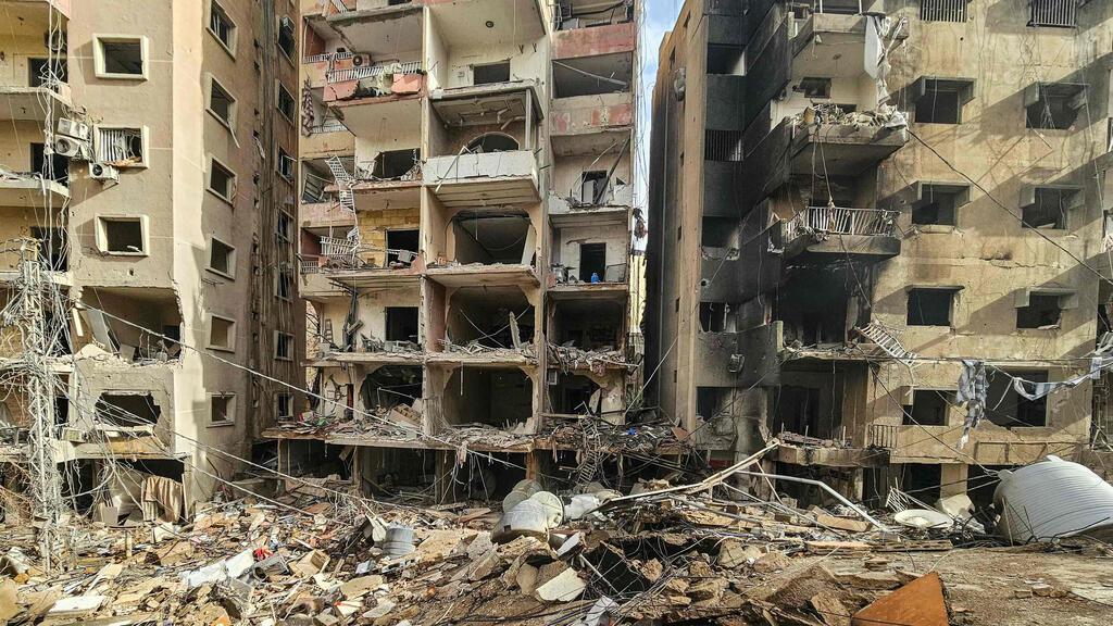 חארת חריכ דאחייה ביירות לבנון הריסות אחרי תקיפות צה"ל