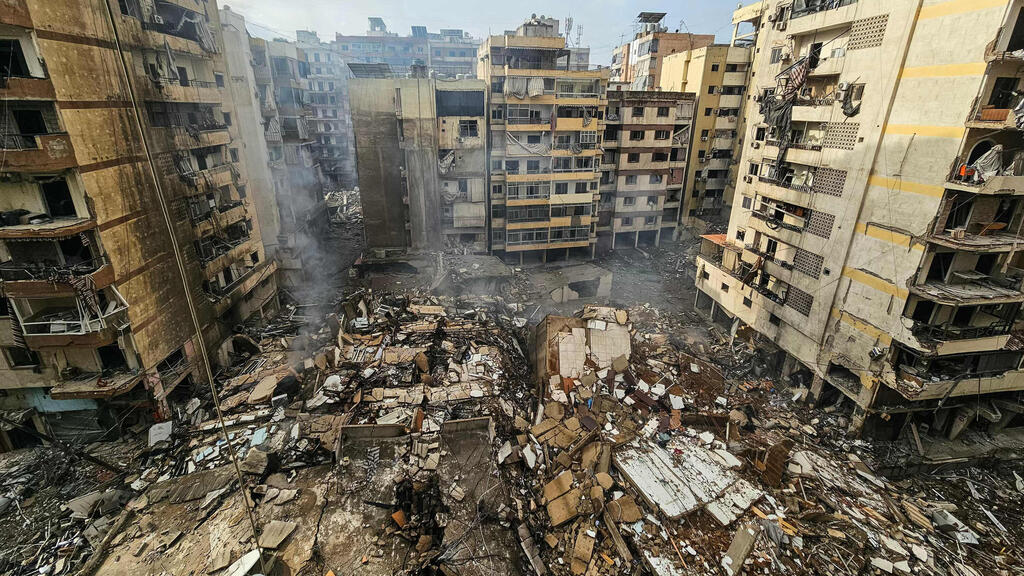 חארת חריכ דאחייה ביירות לבנון הריסות אחרי תקיפות צה"ל