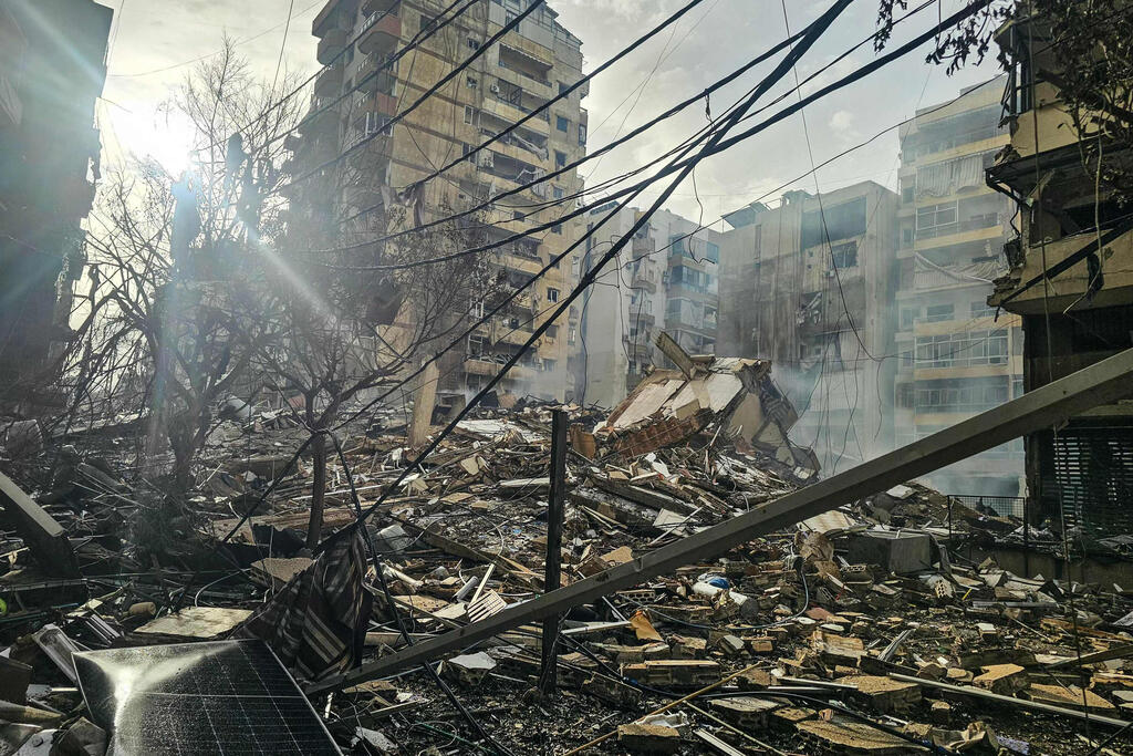 חארת חריכ דאחייה ביירות לבנון הריסות אחרי תקיפות צה"ל