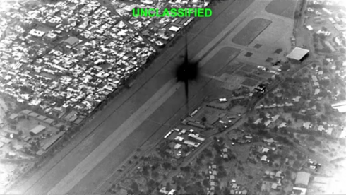 מתוך תיעוד התקיפה ב"אי הנפט" שפרסם טראמפ