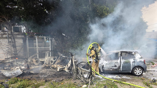 צוותי כבאות והצלה טיפלו במספר מוקדי נפילות רסיסים מטיל מצרר בערים: בני ברק, רמת גן ותל אביב