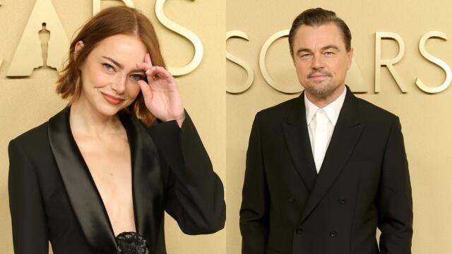 לקחתם כבר את השי הצנוע שלכם? ליאונרדו דיקפריו ואמה סטון (צילום: Kevin Winter/Getty Images) ליאונרדו דיקפריו אמה סטון