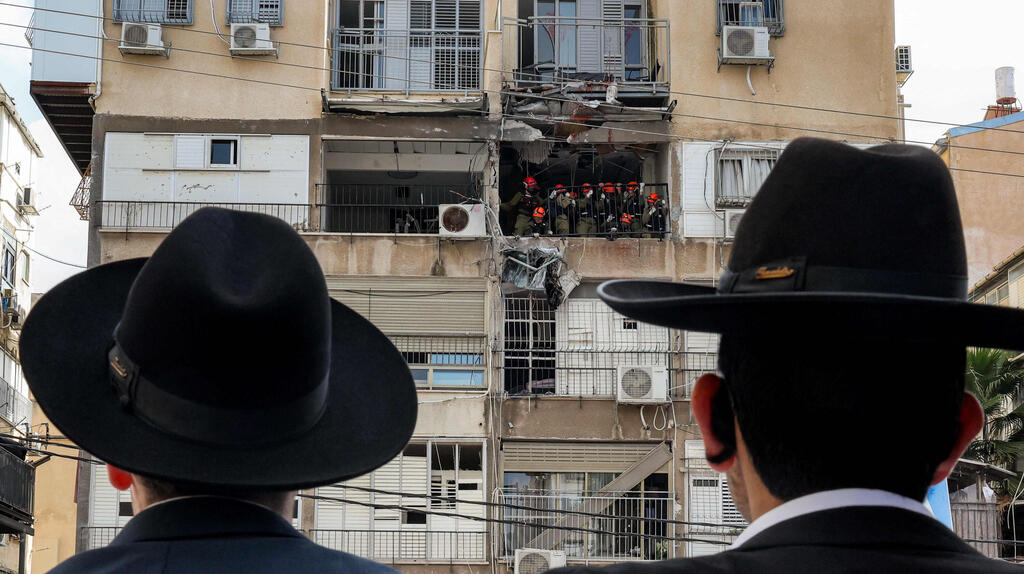 זירת הפגיעה בבני ברק