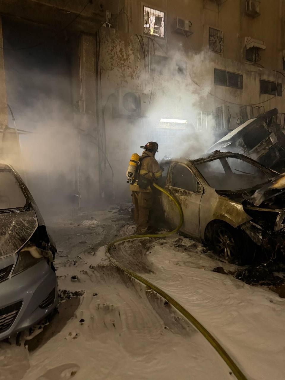 Photo: Fire and Rescue Services זירת הנפילה במרכז