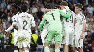 שחקני ריאל מדריד חוגגים