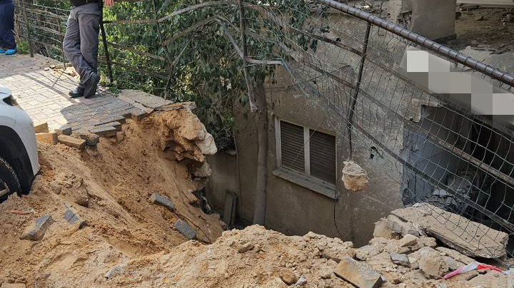 זירת הפגיעה ברמת גן