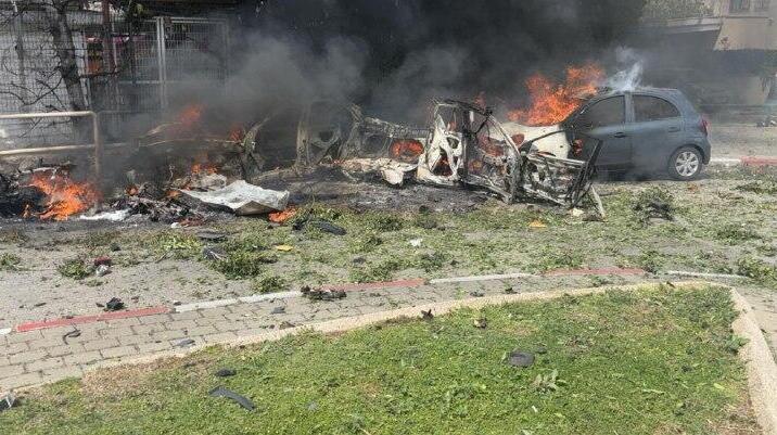 שריפה באחת הזירות בתל אביב