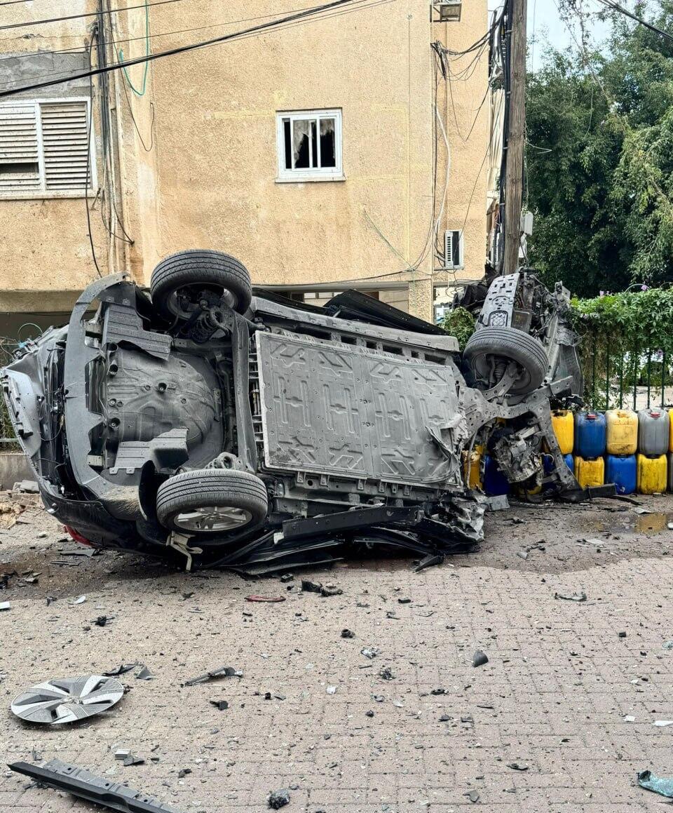 אחת מזירות הנפילה בראשון