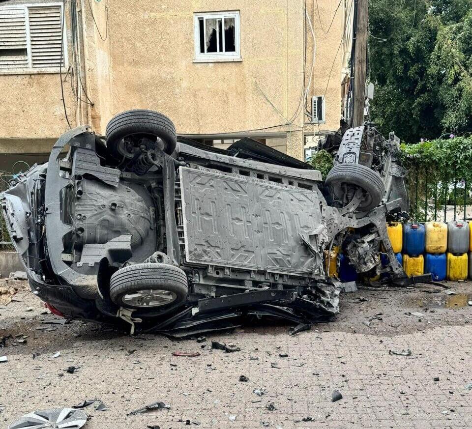 אחת מזירות הנפילה בראשון