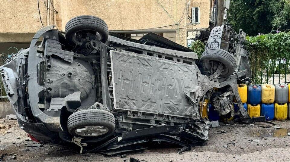 אחת מזירות הנפילה בראשון