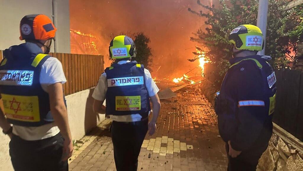 זירת הנפילה באיזור נהריה