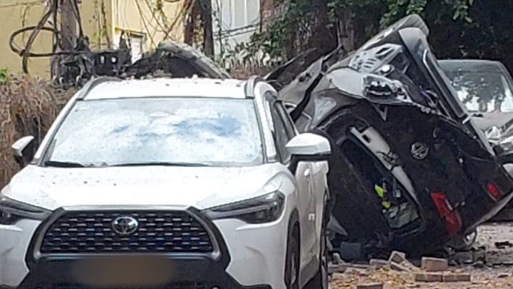 אחת מזירות הנפילה בראשון