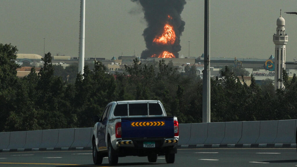 Photo: AFP תקיפה בשדה התעופה בדובאי
