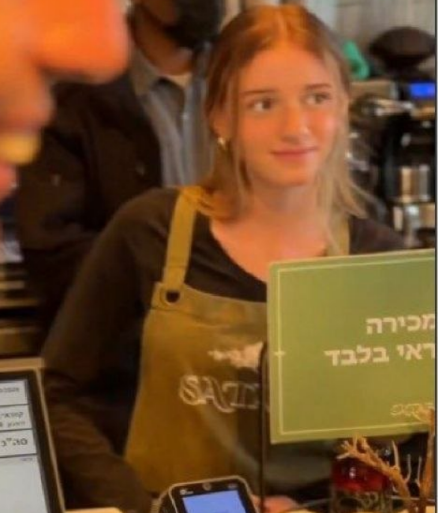 A barista seen in Prime Minister Benjamin Netanyahu’s café video became an unexpected viral sensation on social media (Photo: Screengrab) A barista seen in Prime Minister Benjamin Netanyahu’s café video became an unexpected viral sensation on social media