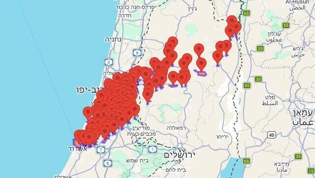 אזעקות שיגורים איראן מרכז