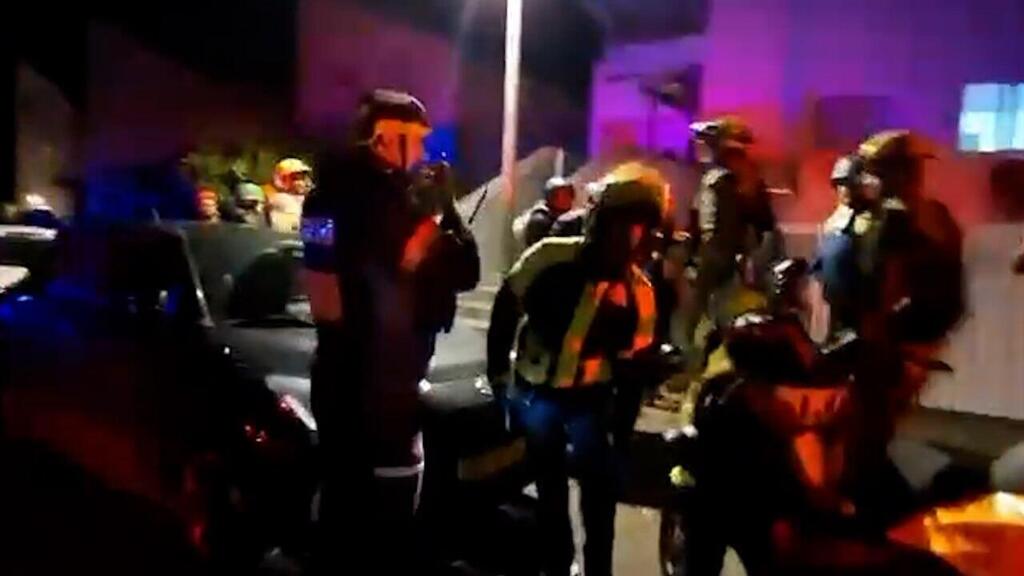 מד"א בזירת הנפילה בכרמיאל