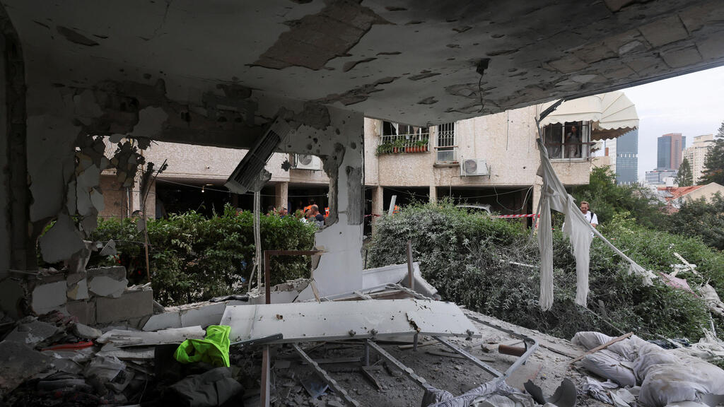 פגיעה בבניין במרכז