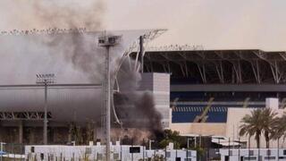 נפילה מחוץ לאצטדיון המושבה