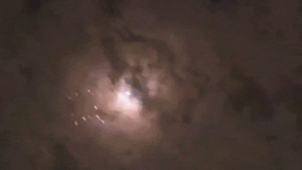 טיל מתפצל בשמי השרון