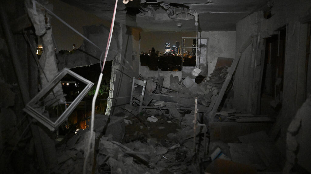 זירת פגיעה ישירה בתל אביב