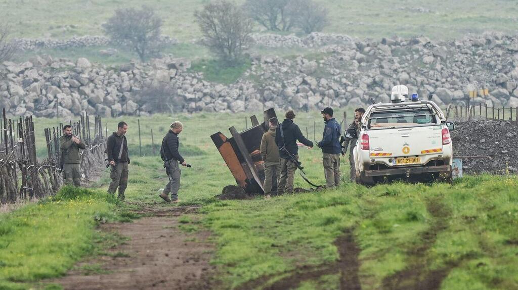שרידי טיל שנפל במטעים בצפון