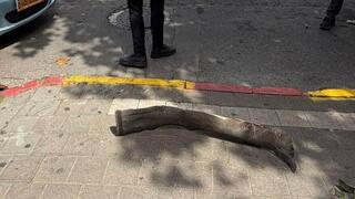 שברי יירוט בת"א