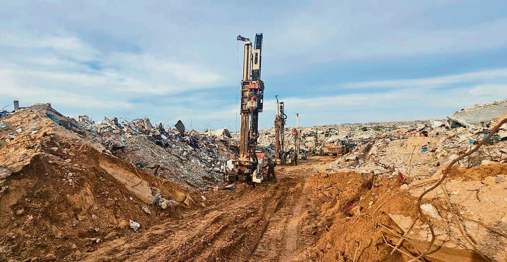 קידוחים של צה"ל ב"קו הצהוב" ברצועת עזה