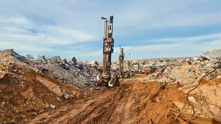 קידוחים של צה"ל ב"קו הצהוב" ברצועת עזה