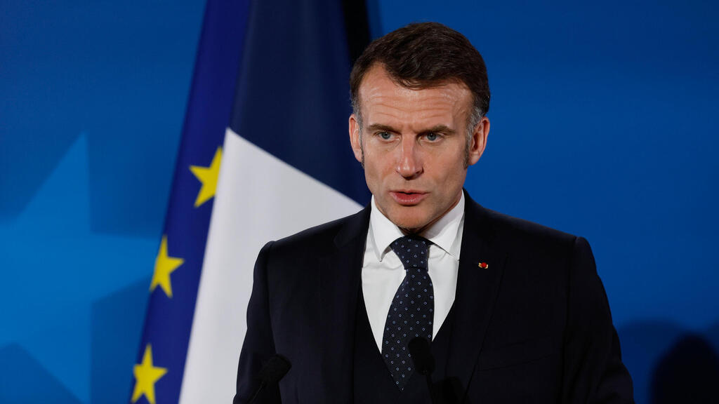 נשיא צרפת עמנואל מקרון, נואם בפסגה של האיחוד האירופי בבריסל