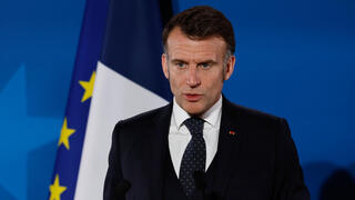 נשיא צרפת עמנואל מקרון, נואם בפסגה של האיחוד האירופי בבריסל