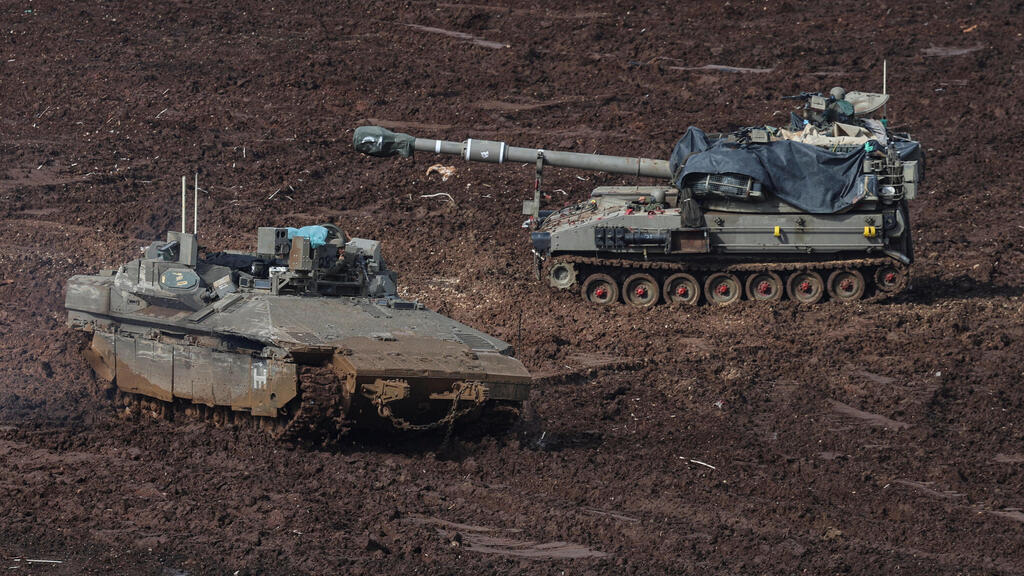 טנקים של צה"ל ליד גבול לבנון