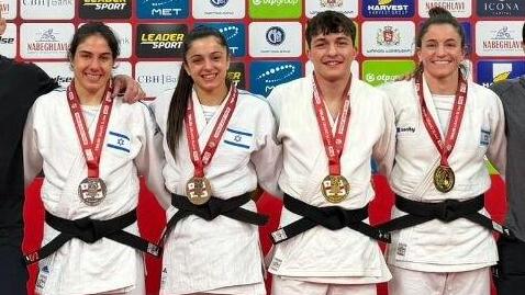 הג'ודואים הישראלים תמנע נלסון-לוי, ענבל שמש, יצחק אשפיז, גפן פרימו