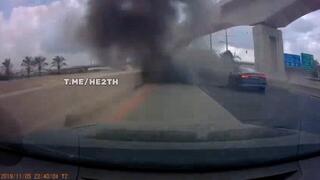 תיעוד נפילה בכביש 431