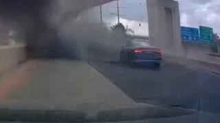 תיעוד נפילה בכביש 431