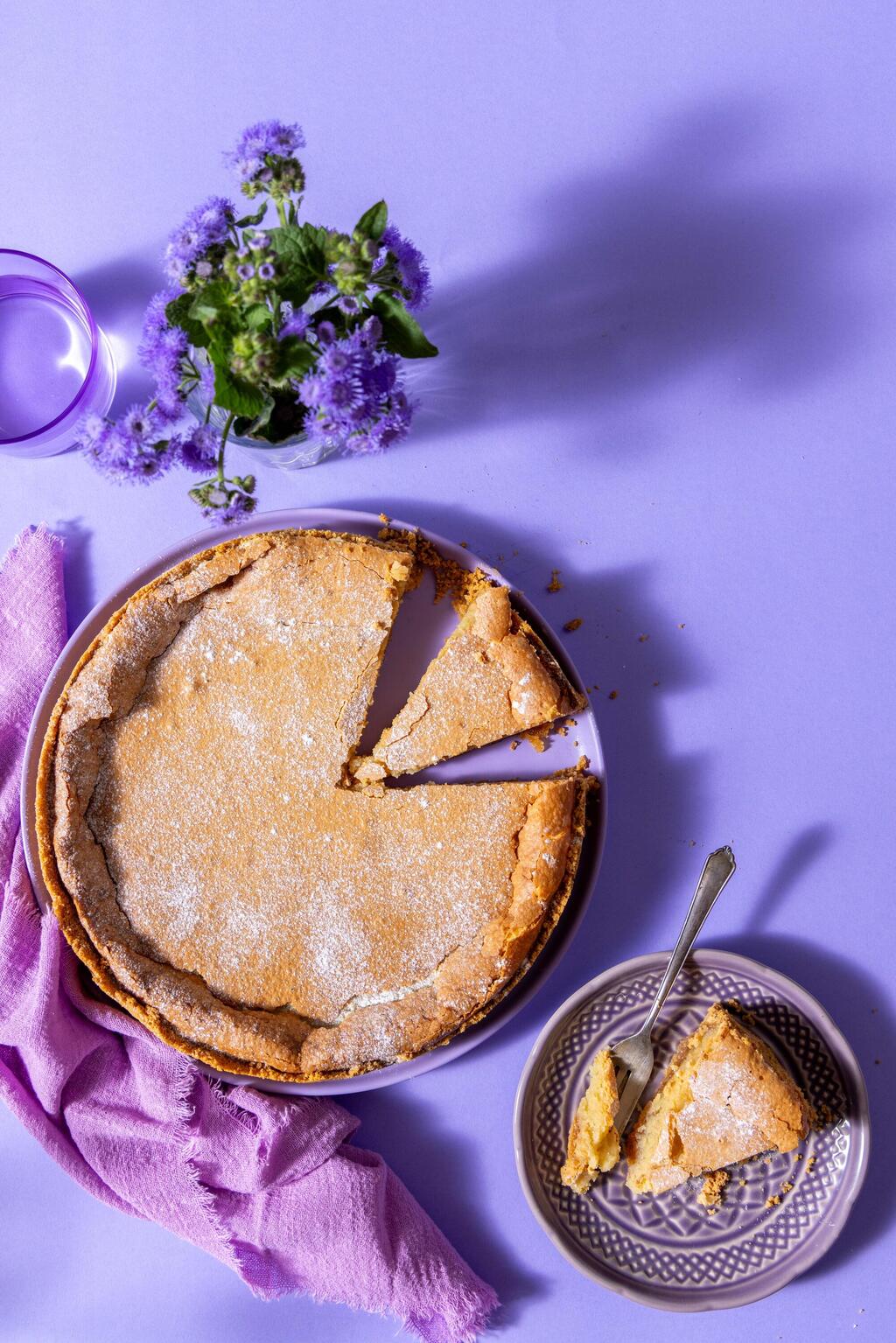 Crack pie, Passover version (Photo: Daniel Lila; Styling: Naama Ran) קראק פאי, הגרסה לפסח