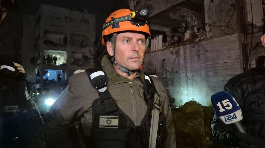 מפקד פיקוד העורף בזירה בערד