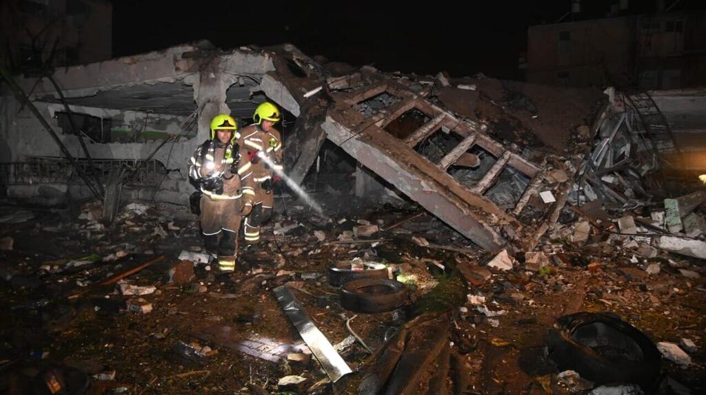 זירת הפגיעה בדימונה