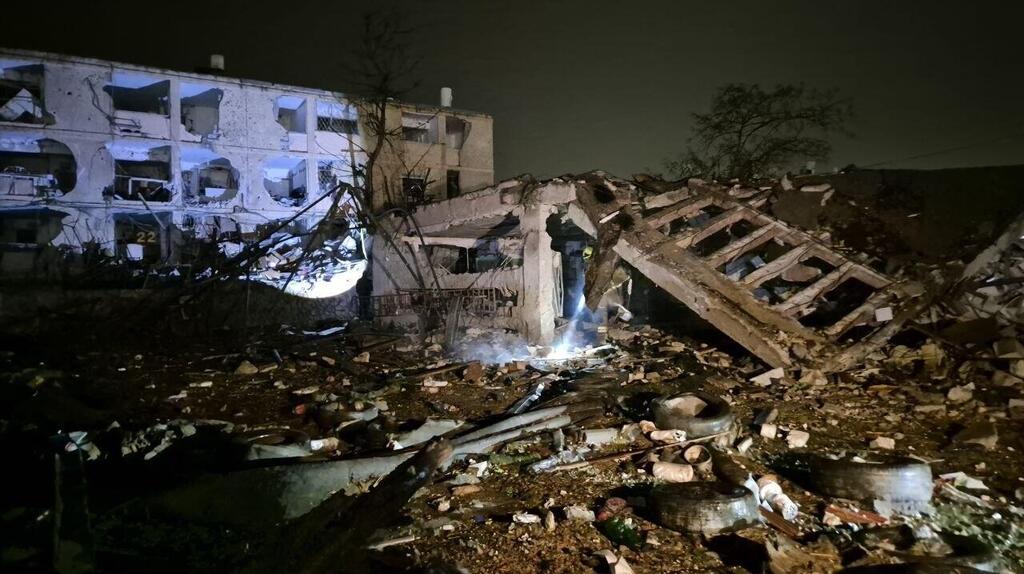 זירת הפגיעה בדימונה