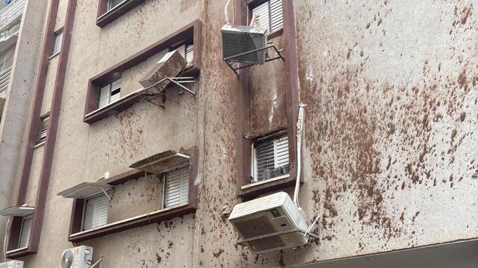 נזק לבניין בראשון לציון