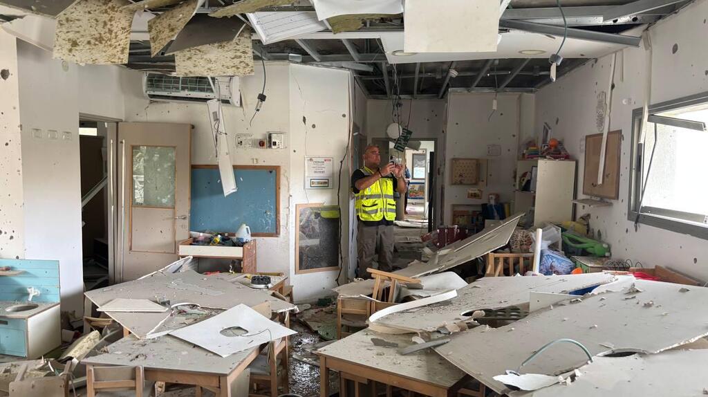 עוד מההרס בגן הילדים