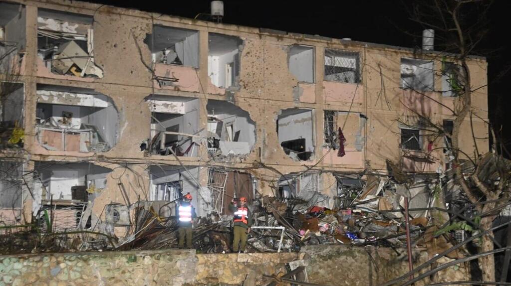 זירת הפגיעה בדימונה