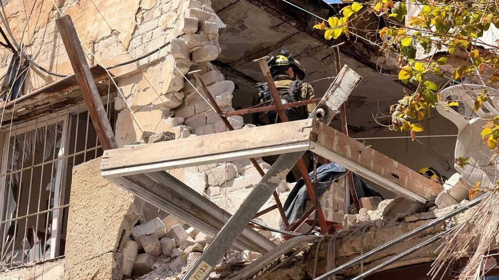 בית שנפגע בתל אביב