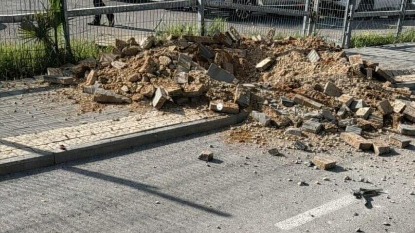 פגיעת שבר טיל בחולון