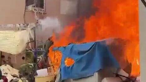 זירת נפילה בפתח תקווה