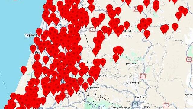 מפת אזעקות צבע אדום - צופר