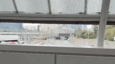 אחת הנפילות שתועדה בת"א