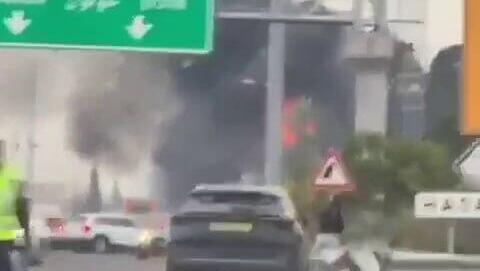 נפילה בכביש 44